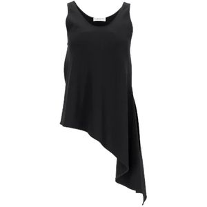 Balenciaga Vintage, Pre-owned, Dames, Zwart, S, Polyester, Pre-owned Polyester tops