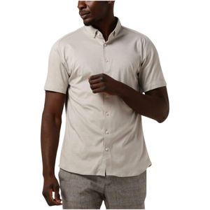 Desoto, Overhemden, Heren, Beige, L, Katoen, Moderne Bd Heren Casual Overhemd