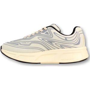 Fessura, Schoenen, Dames, Beige, 37 EU, Wol, Witte Zilveren Sneaker Lichtgewicht Comfort