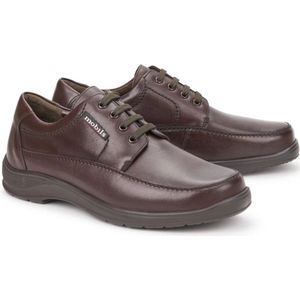 Mephisto, Schoenen, Heren, Bruin, 44 1/2 EU, Leer, Ezard Heren Brede Schoenen Bruin