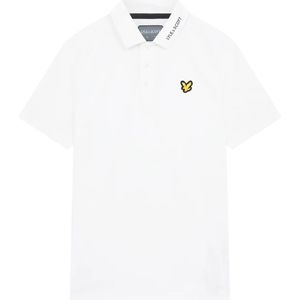 Lyle & Scott, Tops, Heren, Wit, S, Tech Kraag Logo Polo Shirt