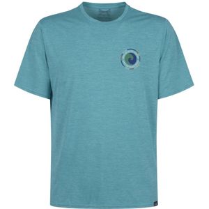 Patagonia, Tops, Heren, Blauw, XL, Polyester, Grafisch Cool Dagelijks Shirt