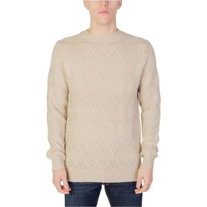 Only & Sons, Heren Crew Neck Gebreide Trui Beige, Heren, Maat:XL