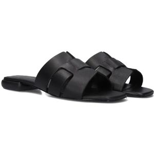 Tango, Schoenen, Dames, Zwart, 36 EU, Leer, Zwarte Leren Slippers Tyrsa 1