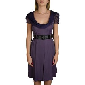 Prada, Elegante Paarse Gelegenheidsjurk Paars, Dames, Maat:S