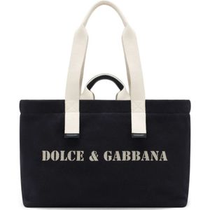 Dolce & Gabbana, Tassen, Heren, Zwart, ONE Size, Blauwe Tassen