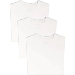 Jil Sander, Tops, Dames, Wit, L, Logo 3-Pack White T-Shirt
