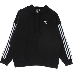 Adidas, Hoodie Zwart, Dames, Maat:L