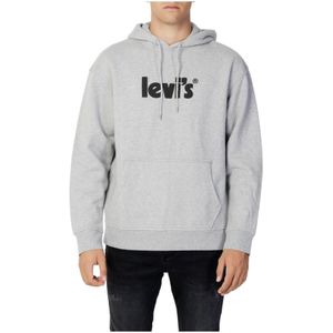 Levi's, Sweatshirts & Hoodies, Heren, Grijs, L, Capuchon