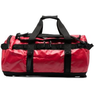 The North Face, Karmozijn Zwart Base Camp Duffle Tas Rood, Heren, Maat:ONE Size
