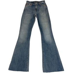 Denham, Wide Jeans Blauw, Dames, Maat:W28 L32