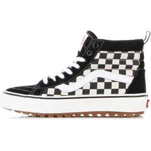 Vans, Schoenen, Heren, Zwart, 38 1/2 EU, Zwart/Wit Checkerboard Hoge Sneaker