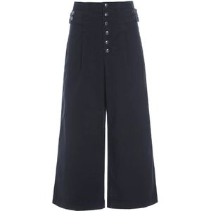 Bitte Kai Rand, Broeken, Dames, Zwart, XL, Katoen, Wabi Culotte Broek Zwart