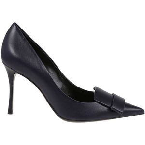 Sergio Rossi, Schoenen, Dames, Zwart, 39 EU, Elegante Oceano Pump-90 Hakken