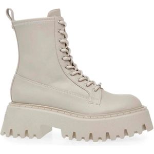 Steve Madden, Gevechtslaarzen Over-Ride Wit, Dames, Maat:40 EU