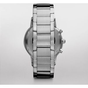 Emporio Armani, Accessoires, unisex, Grijs, ONE Size, Ar 2460 Roestvrijstalen Horloge - Elegant en Modieus