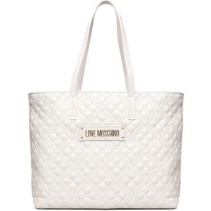 Love Moschino, Tassen, Dames, Wit, ONE Size, Tote Bags