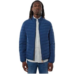 Kaporal, Gerecyclede Polyester Puffer Jas - Blauw Blauw, Heren, Maat:S