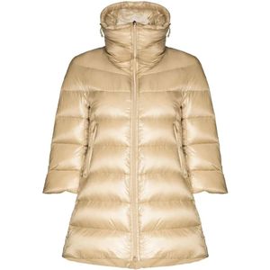 Herno, Mantels, Dames, Beige, S, Nylon, Beige Casual Donsjas