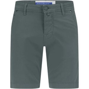 Jacob Cohën, Korte broeken, Heren, Groen, W34, Sand Bermuda Shorts Slim Fit