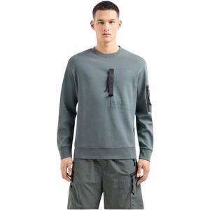 Armani Exchange, Sweatshirts & Hoodies, Heren, Groen, L, Sweatshirts