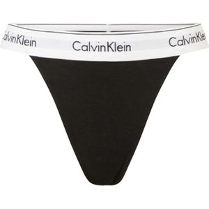 Calvin Klein, Ondergoed, Dames, Zwart, S, Katoen, Moderne Katoen Zwarte String