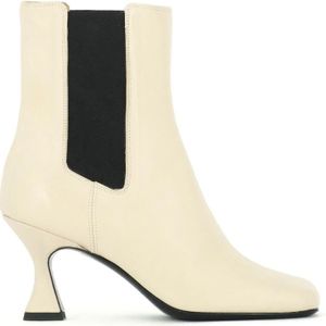 Fabio Rusconi, Schoenen, Dames, Beige, 39 EU, Vierkante Neus Lamsvacht Bootie