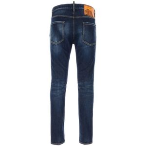 Dsquared2, Jeans, Heren, Blauw, L, Denim, Klassieke Denim Jeans voor dagelijks gebruik