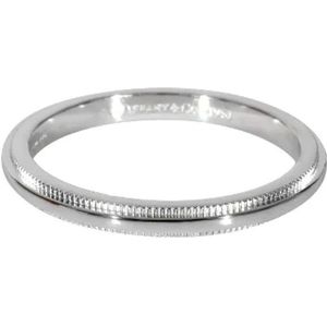 Tiffany & Co. Pre-owned, Pre-owned, Dames, Grijs, ONE Size, Pre-owned Platinum rings