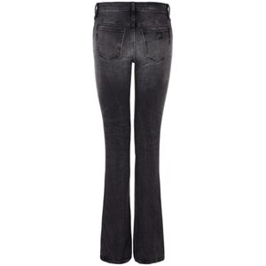 Armani Exchange, Jeans, Dames, Zwart, W30, Katoen, Zwarte Slim Fit Regular Taille Jeans