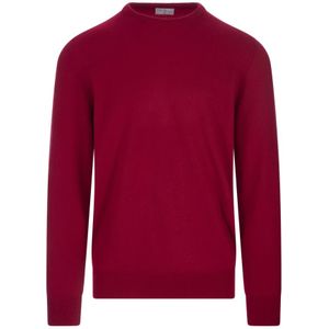 Fedeli, Round-neck Truien Rood, Heren, Maat:L