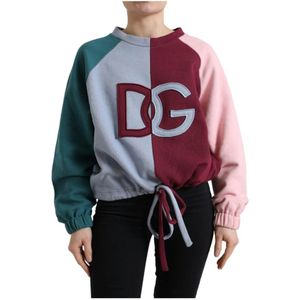 Dolce & Gabbana, Sweatshirts & Hoodies, Dames, Veelkleurig, S, Katoen, Sweatshirts