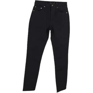 Yves Saint Laurent Vintage, Pre-owned, Dames, Zwart, S, Katoen, Pre-owned Cotton jeans