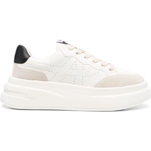 Ash, Geperforeerde Leren Sneakers Wit, Dames, Maat:40 EU