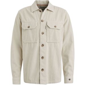 Cast Iron, Jassen, Heren, Beige, M, Katoen, Ribcord Overshirt Solid Shirt