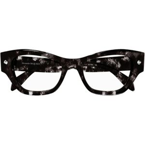 Alexander McQueen, Accessoires, unisex, Bruin, ONE Size, Iconische Studs Versierde Cat-Eye Zonnebril