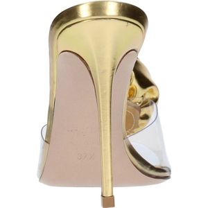 Le Silla, Schoenen, Dames, Geel, 38 1/2 EU, Leer, Sandalen Gouden