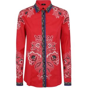 Etro, Casual Shirts Rood, Dames, Maat:S