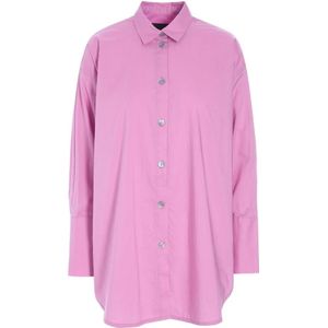 Bitte Kai Rand, Blouses & Shirts, Dames, Roze, L, Katoen, Core Cotton Oversized Shirt Lila