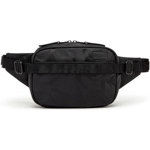 Diesel, Dsrt Beltbag - Utility belt bag in printed nylon Zwart, Heren, Maat:ONE Size