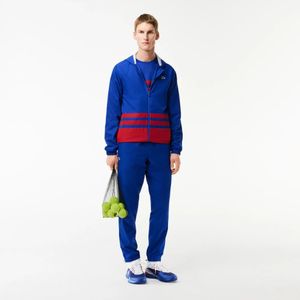 Lacoste, Sport Trainingspak Heren Blauw/Rood Blauw, Heren, Maat:M