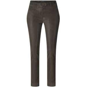 Dondup, Broeken, Dames, Bruin, W31, Comfort Cord Chino Broek