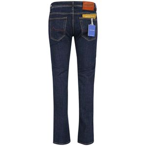 Jacob Cohën, Jeans, Heren, Blauw, W31, Katoen, Super Slim Fit 5-Pocket Broek