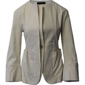Isabel Marant Pre-owned, Pre-owned, Dames, Wit, S, Katoen, Pre-owned Cotton outerwear