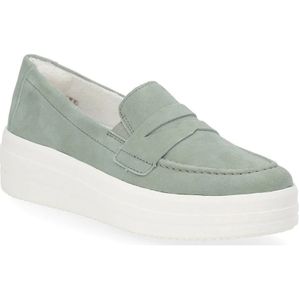 Remonte, Schoenen, Dames, Groen, 40 EU, Suède, Groene Casual Gesloten Loafers Vrouwen