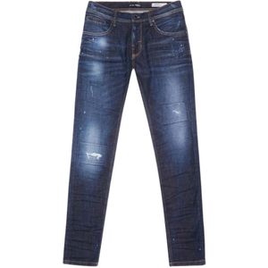 Antony Morato, Jeans- ben Gilmour Super Skinny Power Stretch Blauw, Heren, Maat:W31