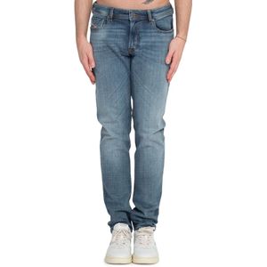 Diesel, Jeans, Heren, Blauw, W34, Denim, Lichtgewassen Skinny Jeans