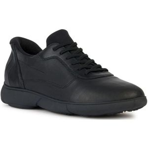 Geox, Schoenen, Heren, Zwart, 41 EU, Leer, Nebula 2.0 Zwarte Sneakers