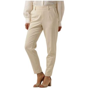 Object, Broeken, Dames, Beige, XL, Polyester, Beige Slim Pantalon voor Vrouwen