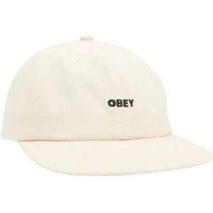 Obey, Bold Twill Strapback Pet Beige, unisex, Maat:ONE Size